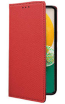 Кожен калъф тефтер и стойка Magnetic FLEXI Book Style за Samsung Galaxy A13 4G A135F / Samsung Galaxy A13 A137F червен 
